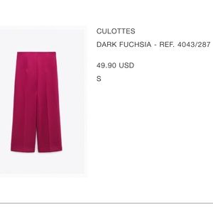 Zara Culottes